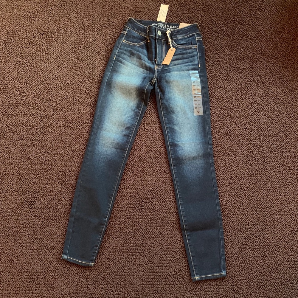 American Eagle Hi-Rise super stretch 00 NWT